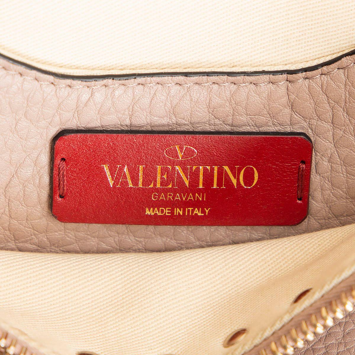 VALENTINO nude pink leather ROCKSTUD Belt Bag 1
