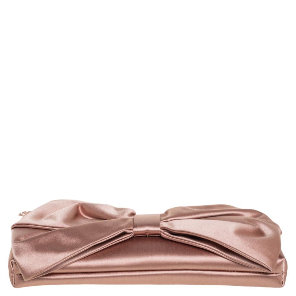 pink satin clutch