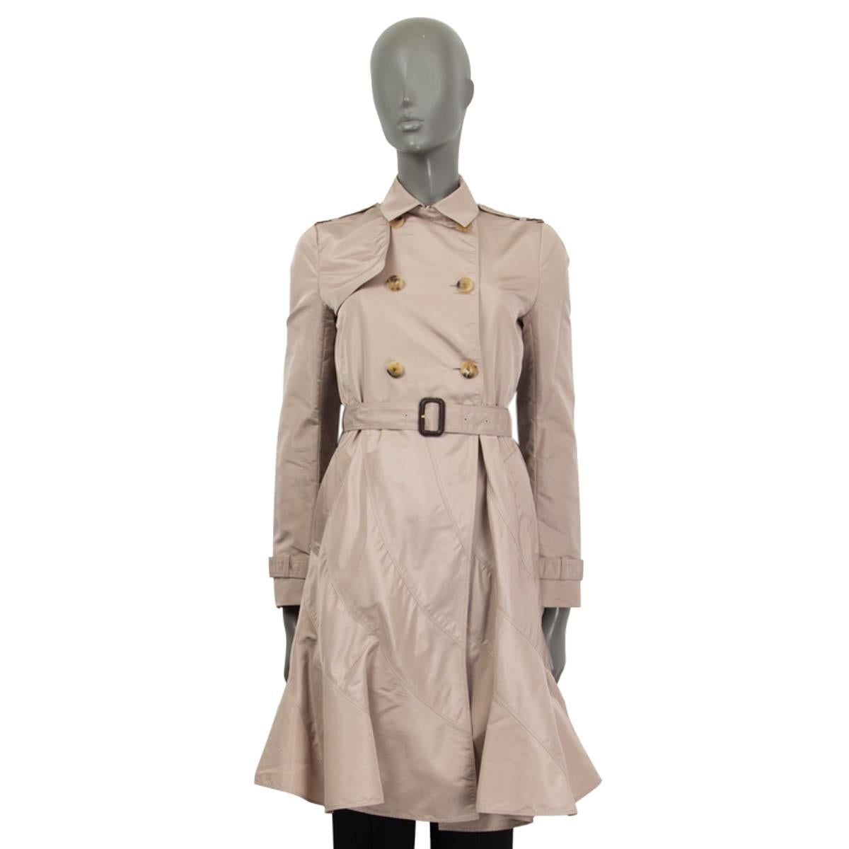 flared trench coat