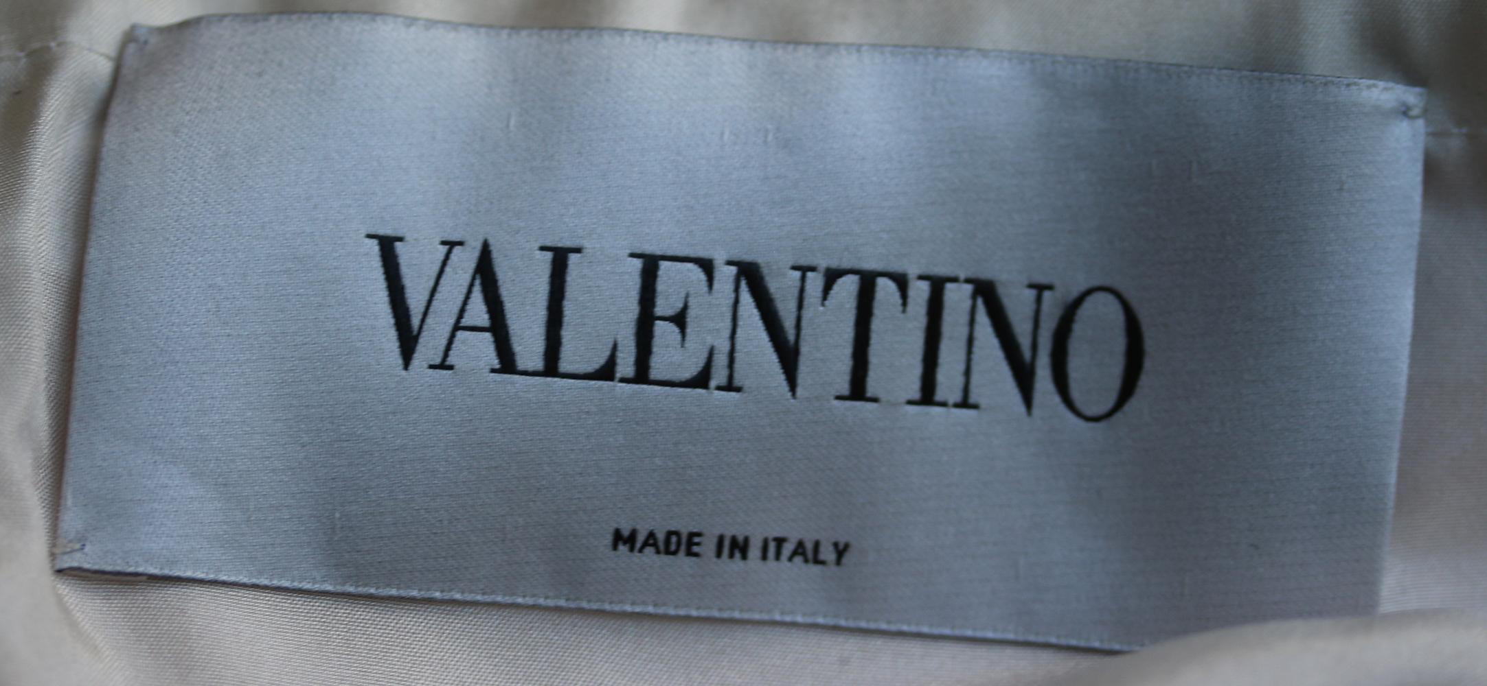 Women's Valentino Off-The-Shoulder Silk-Blend Crepe Mini Dress