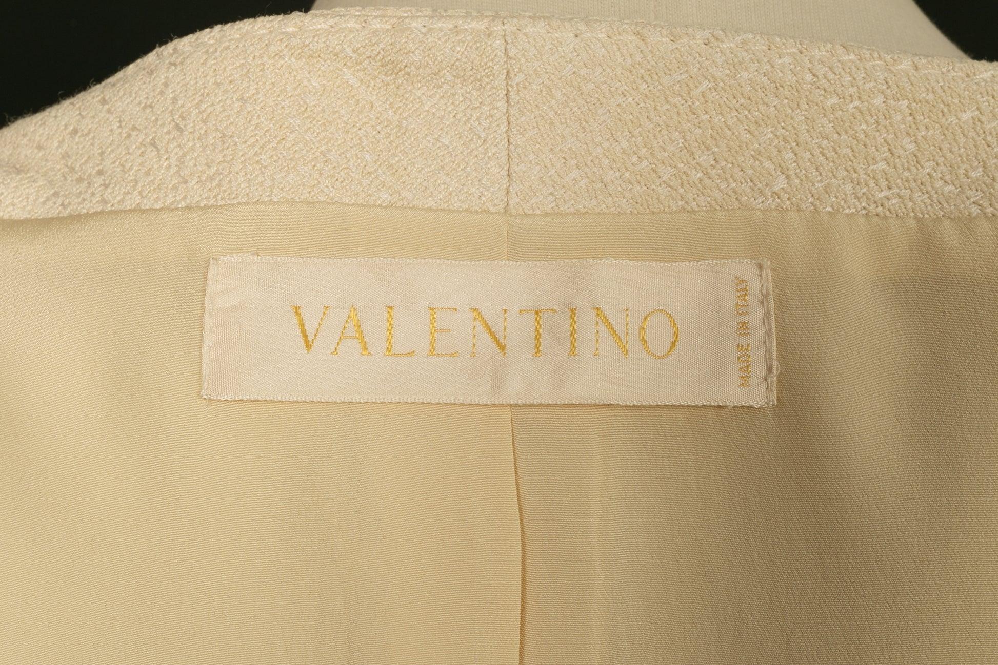 Valentino Off-White Jacket with Silk Lining For Sale 4