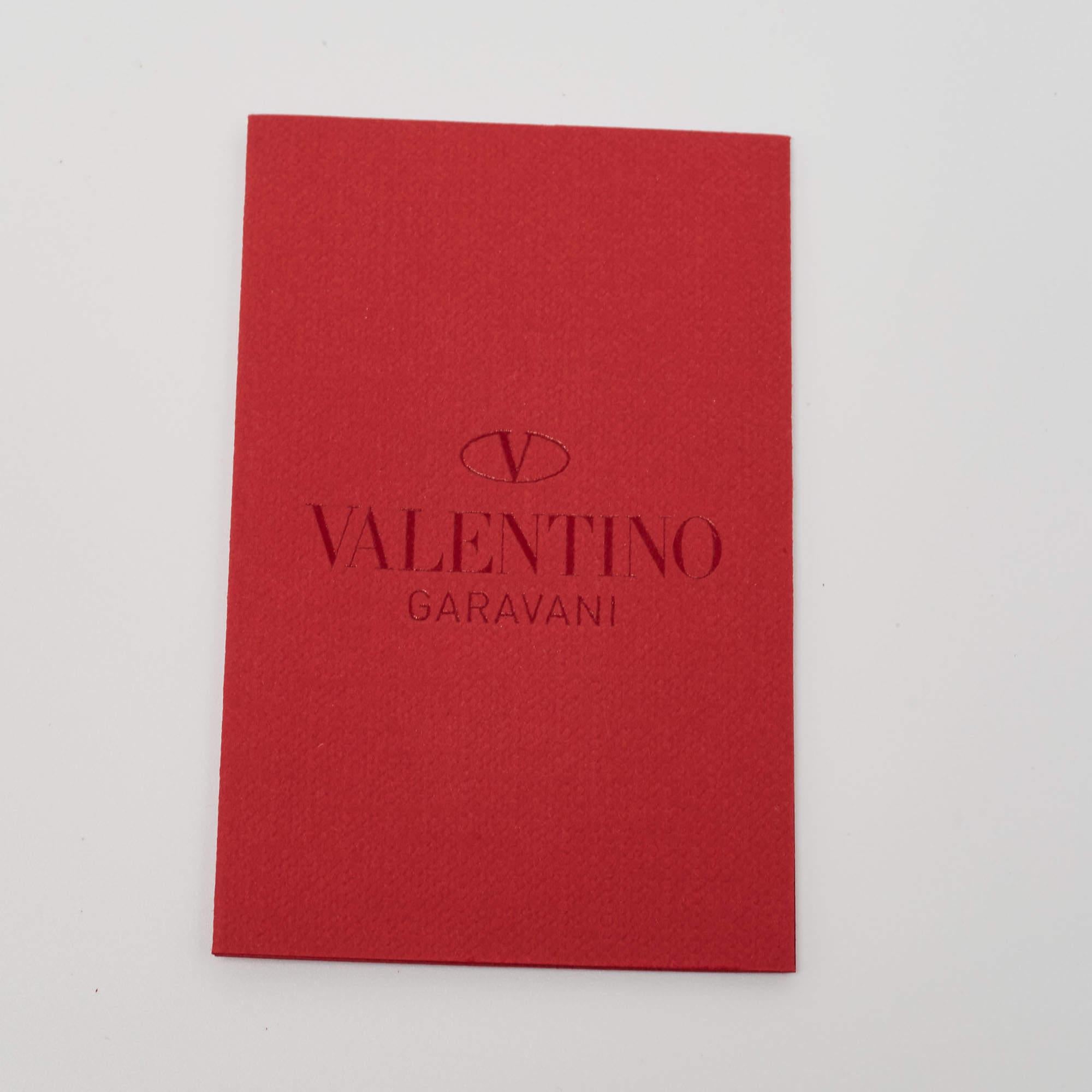 Valentino Off-White Leder Kleine Rockstud Glam Lock Flap Tasche im Angebot 3
