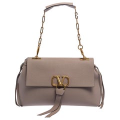 Valentino Old Rose Leather V-Ring Shoulder Bag at 1stDibs