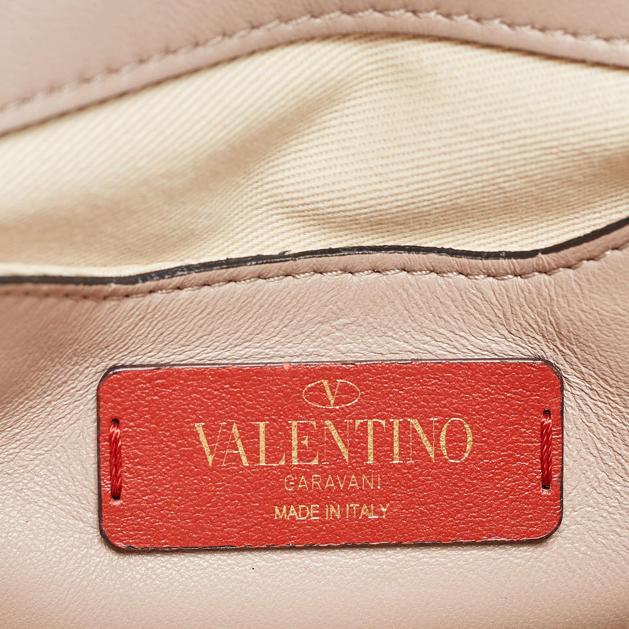  Valentino - Mini sac à poignée Candystud en cuir matelassé vieux rose Pour femmes 