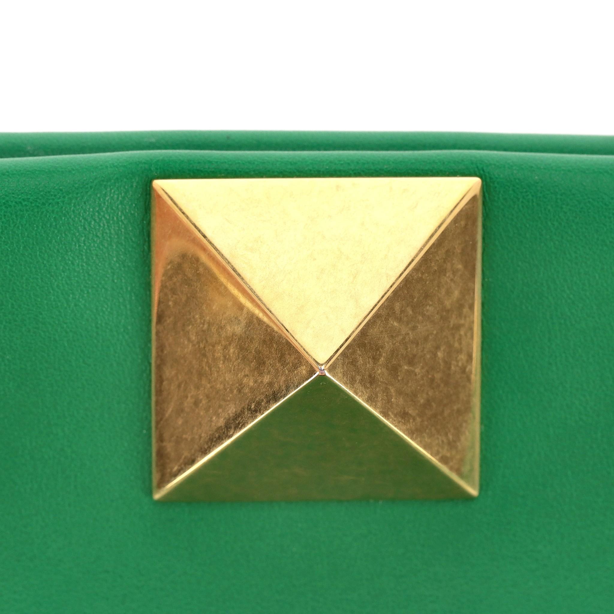 Valentino One Stud Leather Clutch Bag For Sale 1