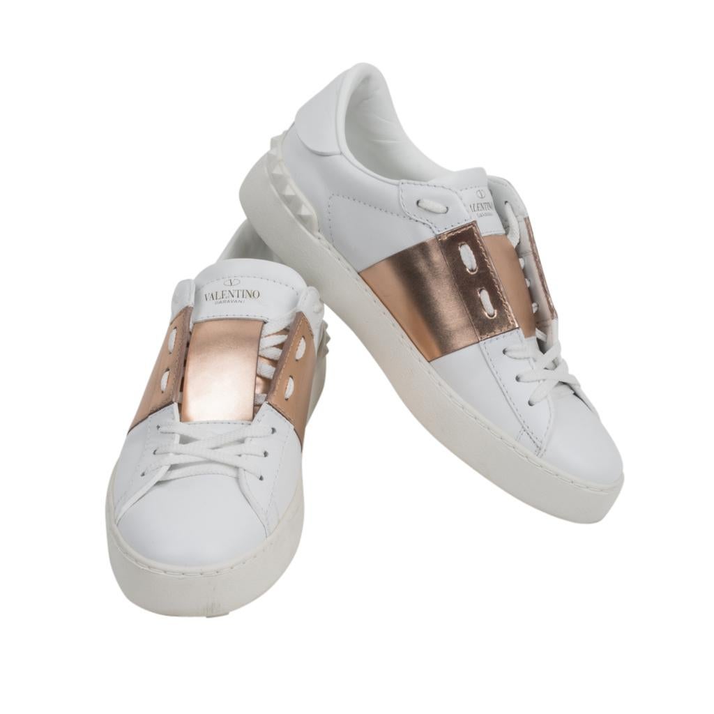 valentino rose gold sneakers