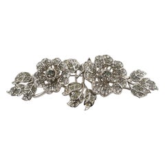 Vintage Valentino Oversized Jeweled Floral Pin Brooch