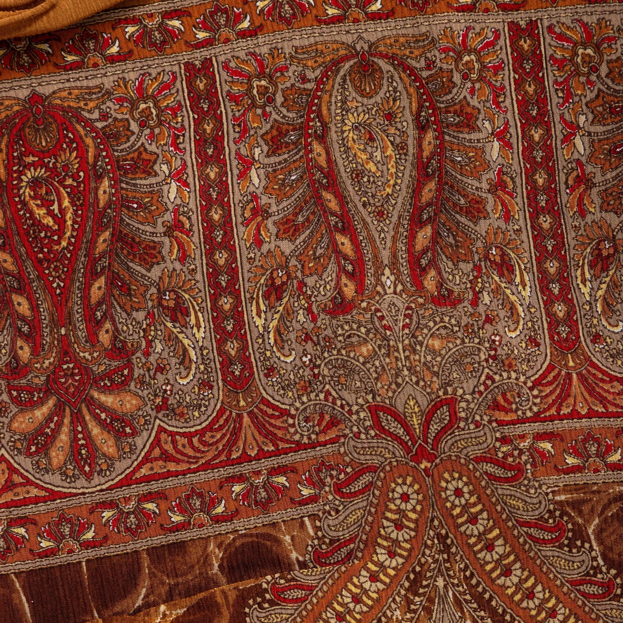 Valentino Paisley Print Scarf - '90s Marrón en venta