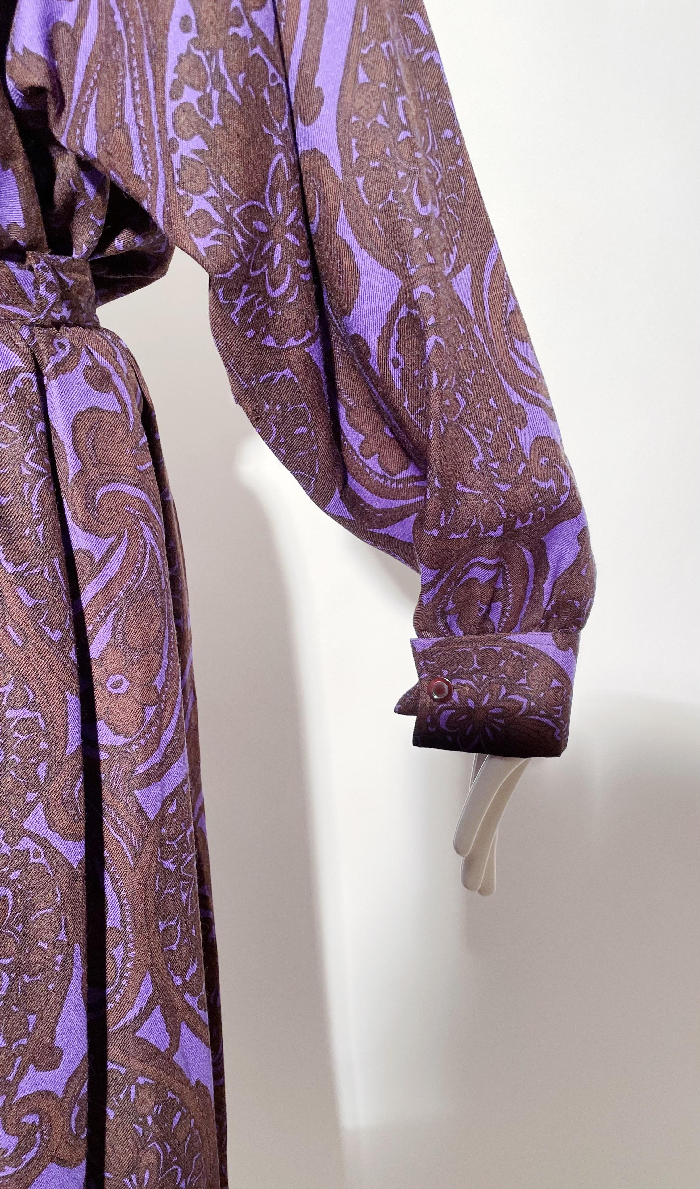 Valentino Paisley Skirt and Blouse Set For Sale 2