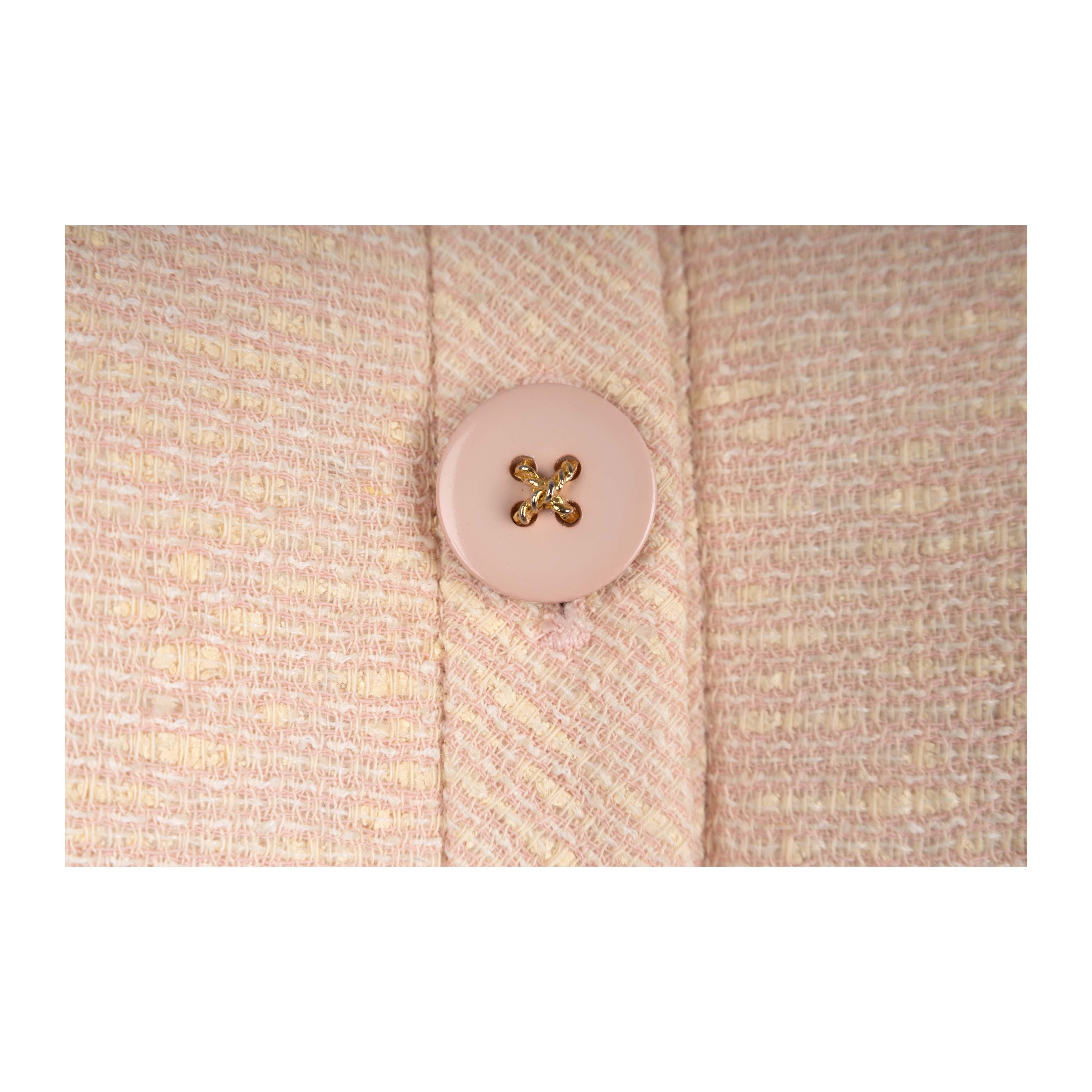 Valentino Pale Pink Wool Jacket - '80s In Excellent Condition For Sale In Milano, IT