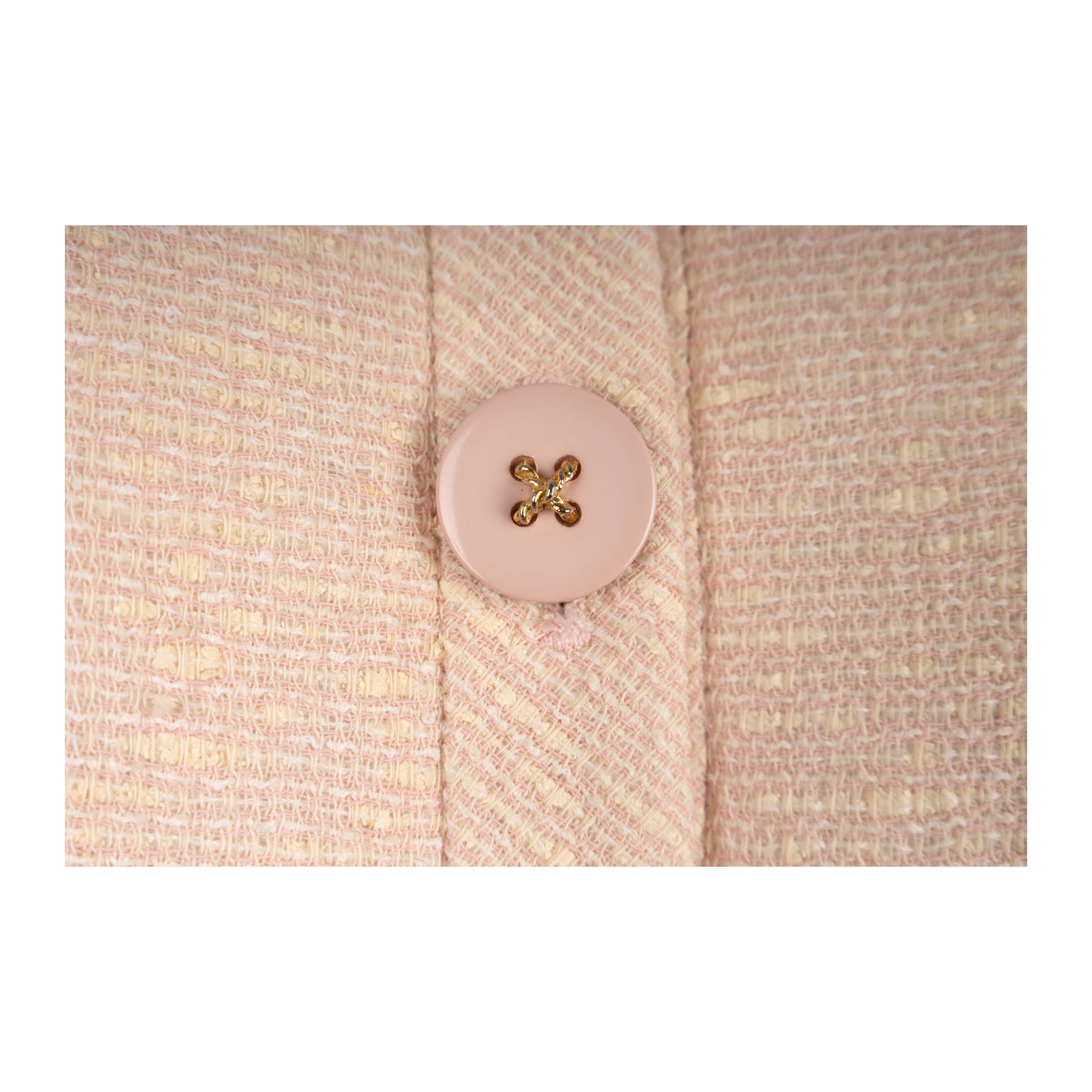 Beige Valentino Pale Pink Wool Jacket - '80s