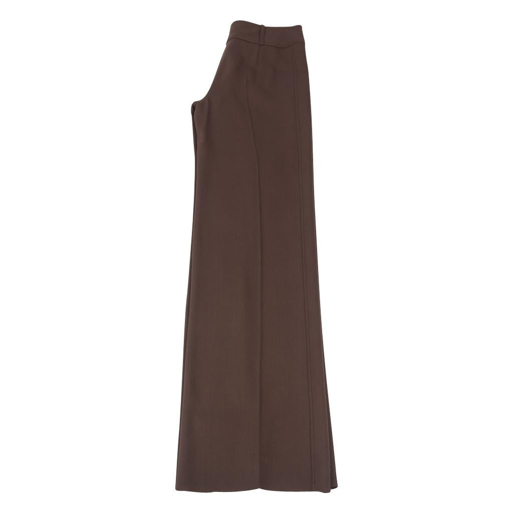 Valentino Pant Subtle Side Stitch Detail Brown 8 New 2