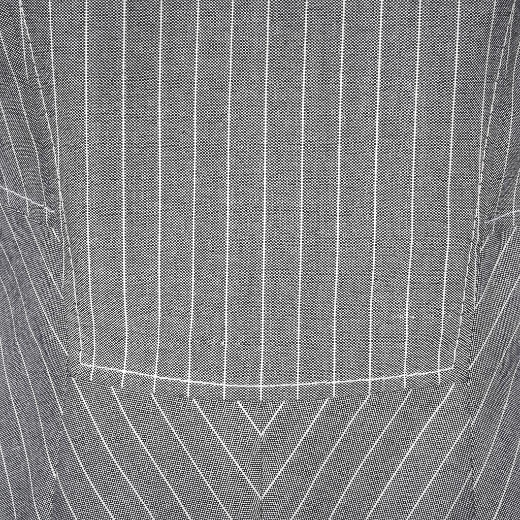 Valentino Pant Suit Gray / White Pinstripe Year Round Fabric 42 / 8 3