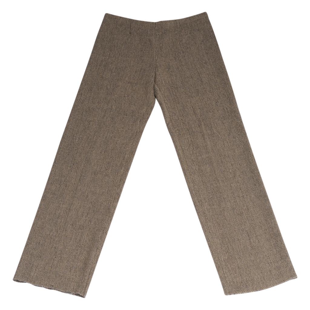 Valentino Pant Suit Khaki / Brown Tweed 12 Mint 2