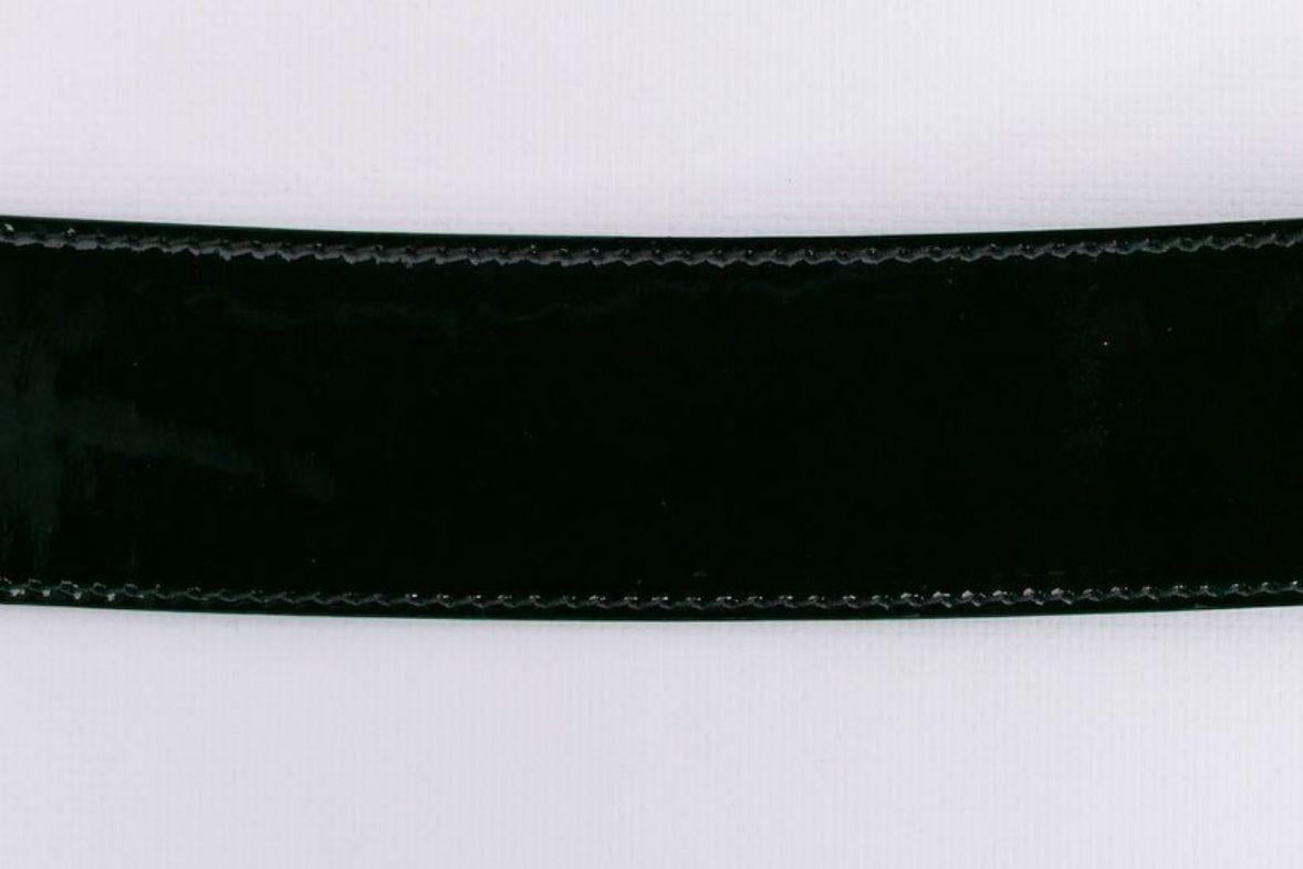 Valentino Patent Leather Belt with Rhinestones 2