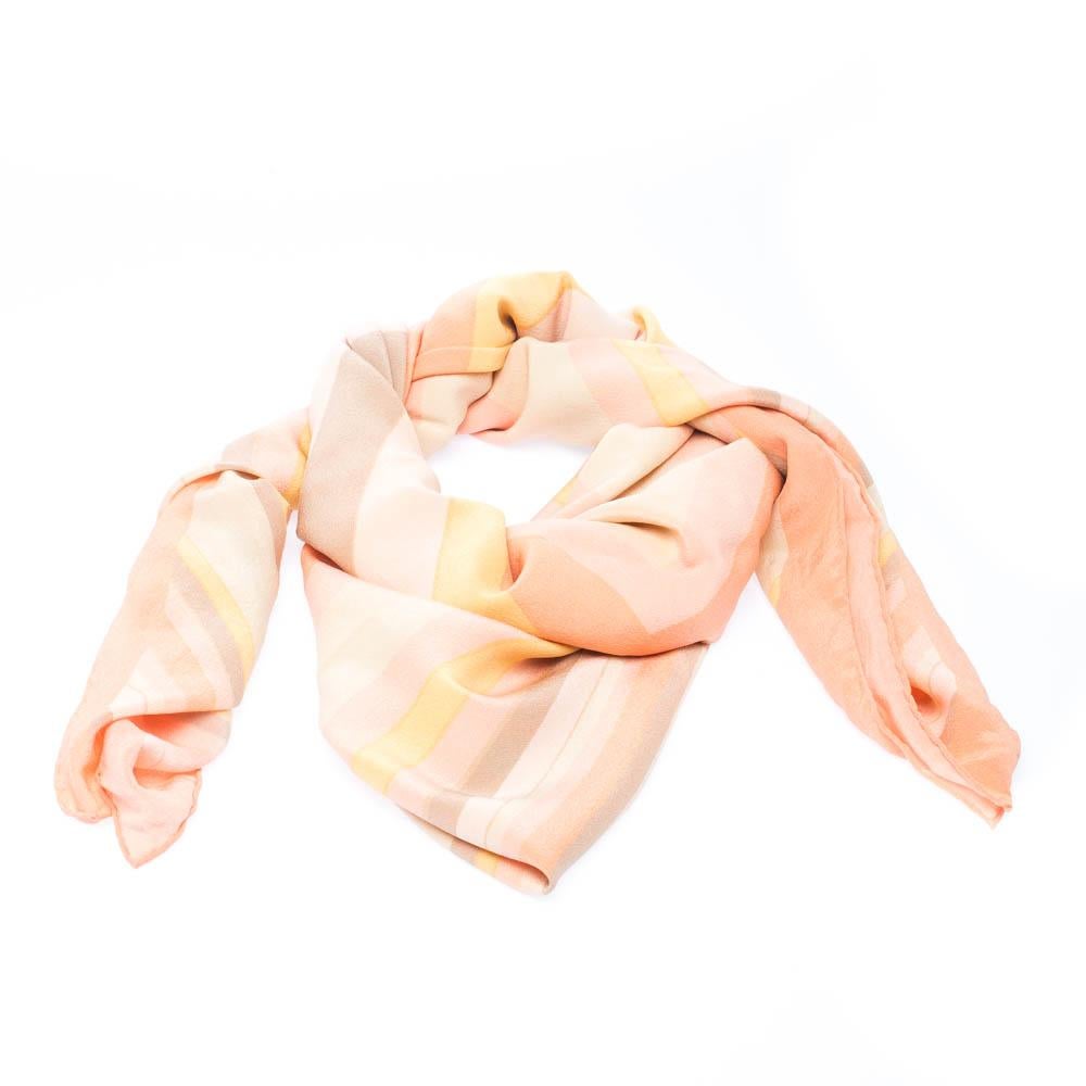 Beautifully cut from silk, this Valentino scarf was made in Italy and it features their Native Couture stripes all over along with hemmed edges. Make this gorgeous scarf yours today, and flaunt it like a fashionista!

Includes: The Luxury Closet