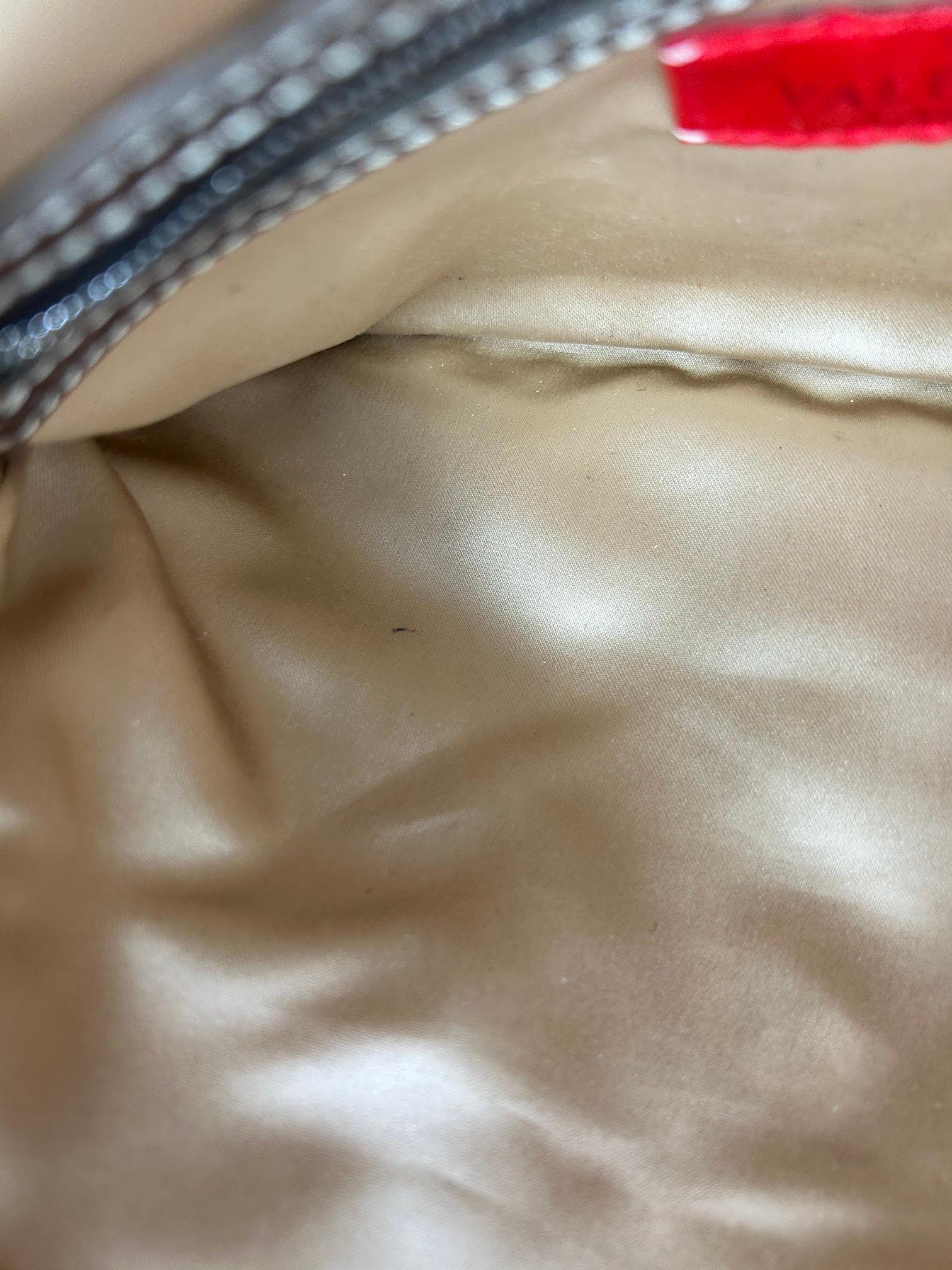 Valentino Pearl Beaded Leather Crystal Shoulder Baguette For Sale 9