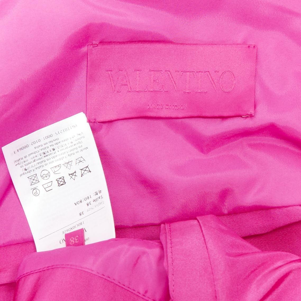 VALENTINO Pier Paolo Piccioili 2022 seda moaré PP seda mini vestido camisero IT38 XS en venta 5