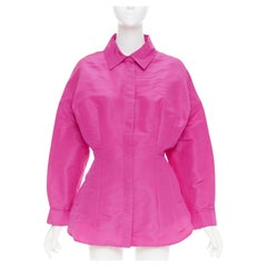 VALENTINO Pier Paolo Piccioili 2022 silk moire PP silk mini shirt dress IT38 XS