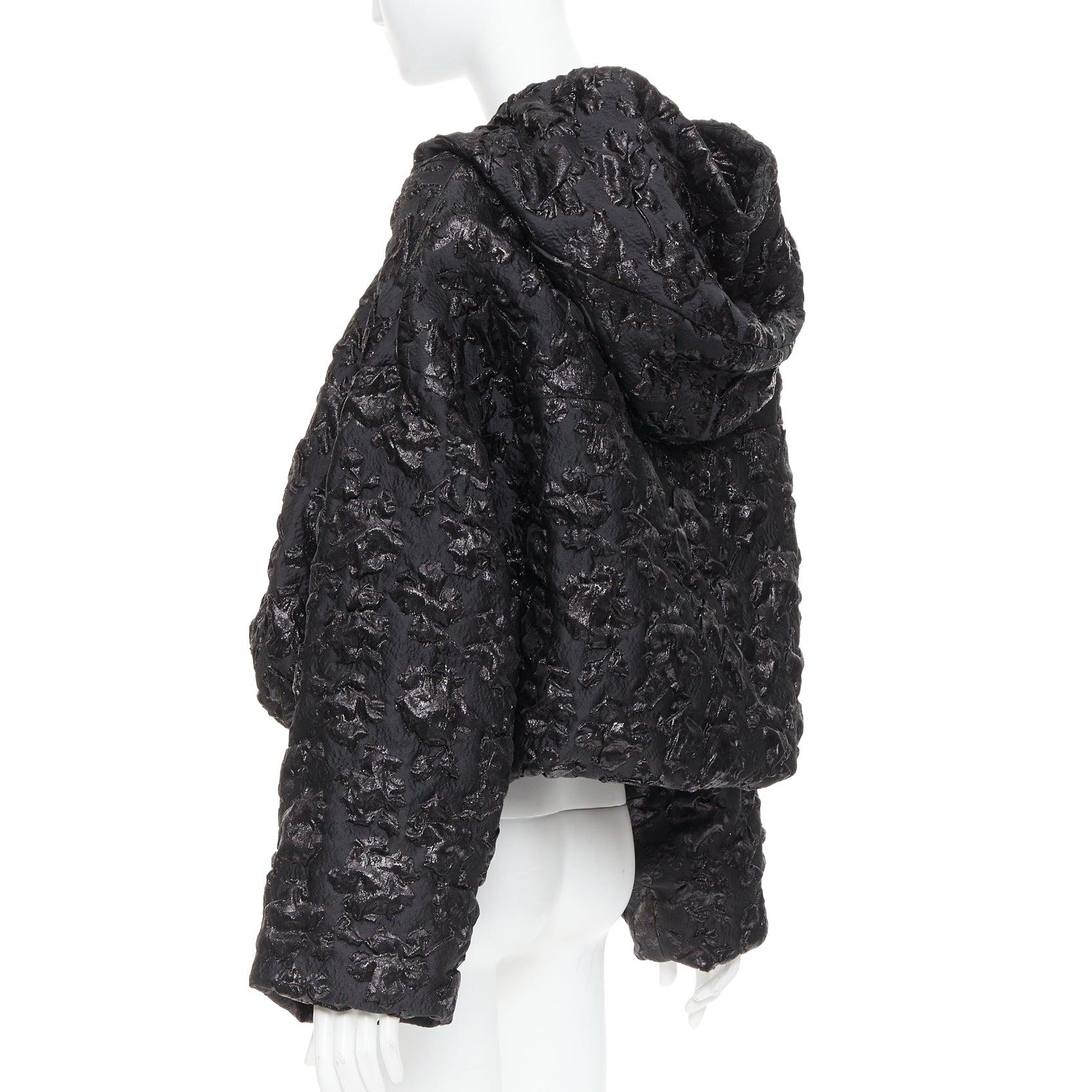 VALENTINO Pier Paolo Piccioli 2022 floraler 3D-Jacquard-Kapuzenpullover IT42 M im Angebot 2