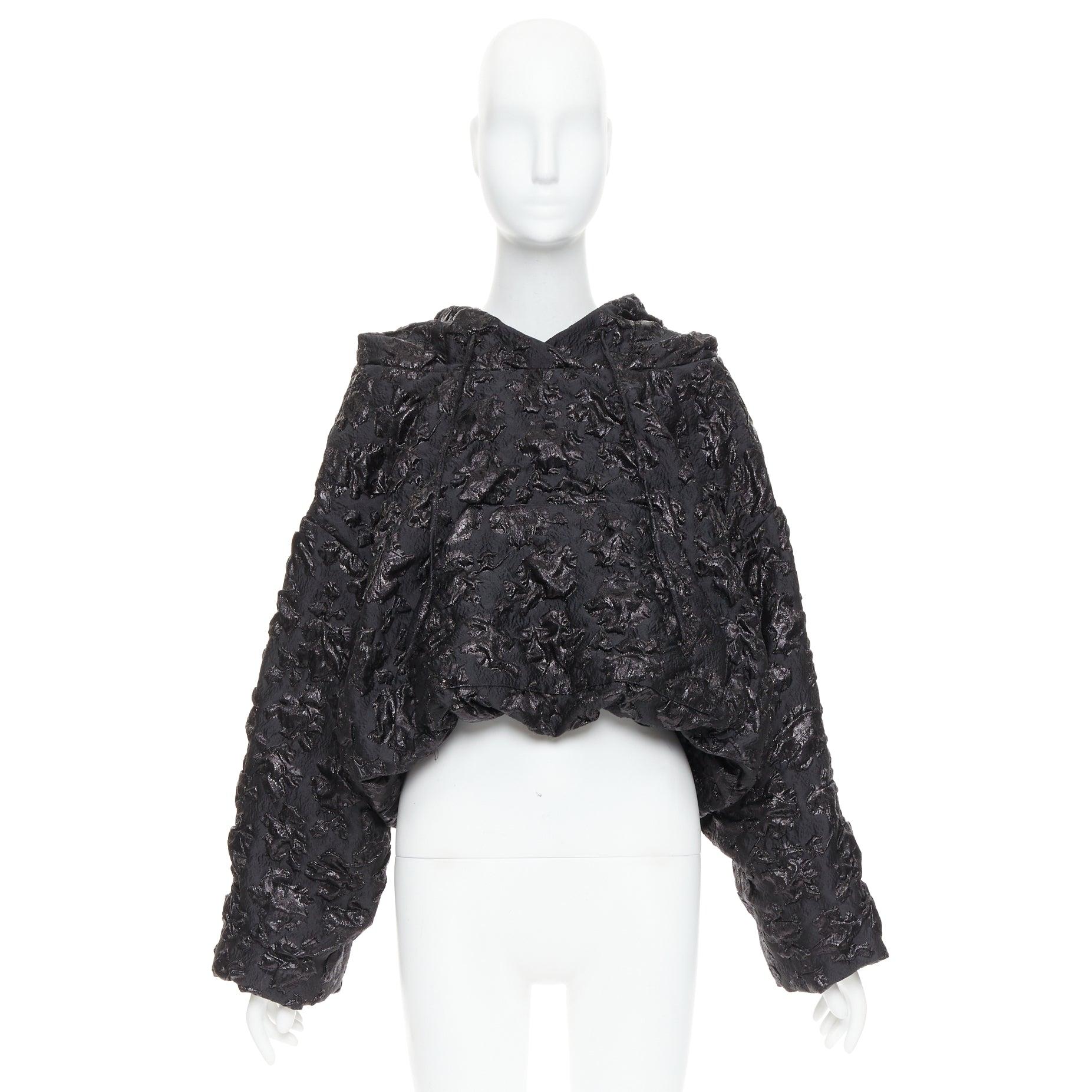 VALENTINO Pier Paolo Piccioli 2022 floraler 3D-Jacquard-Kapuzenpullover IT42 M im Angebot 5