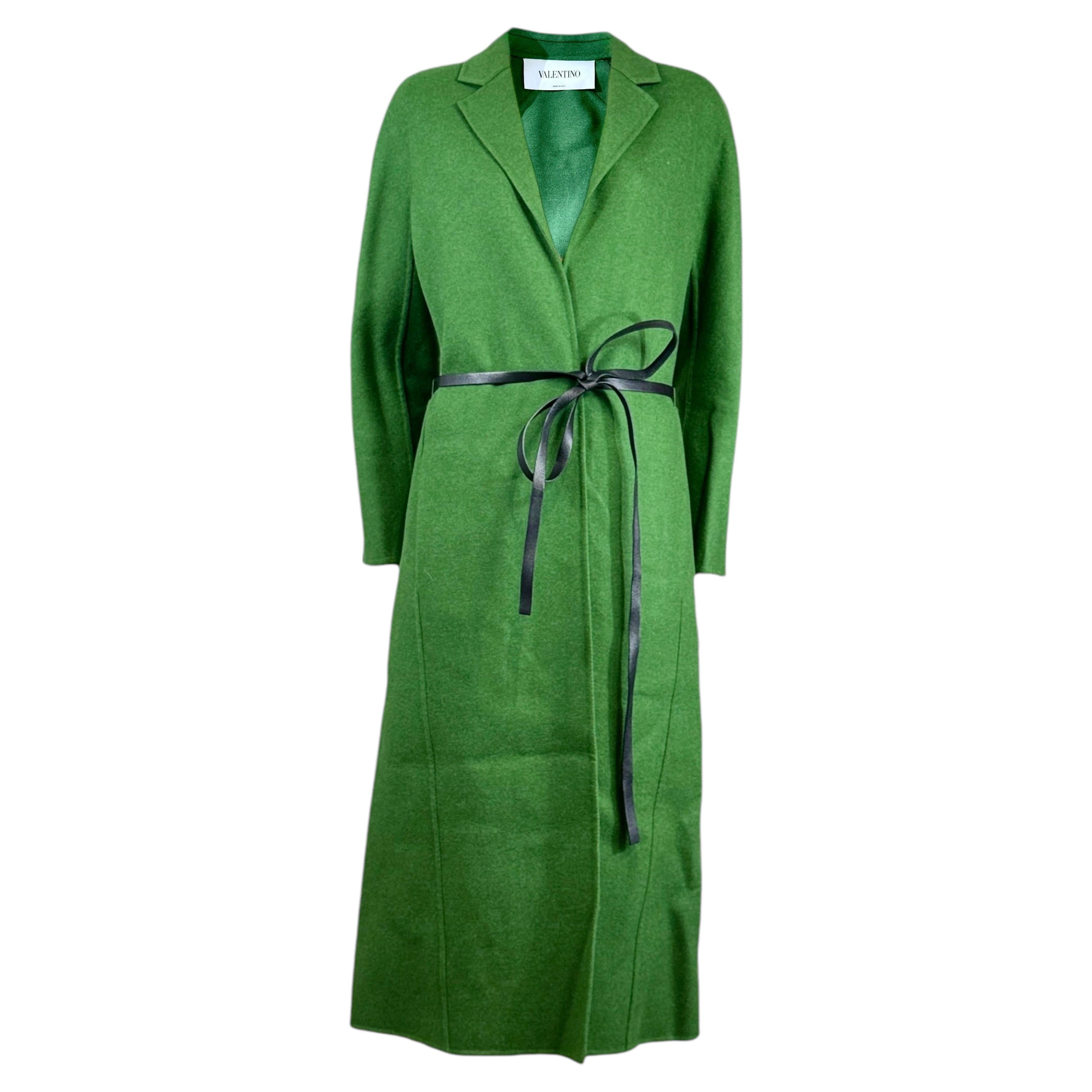 Valentino Pierpaolo Piccioli 2016 Green wool coat