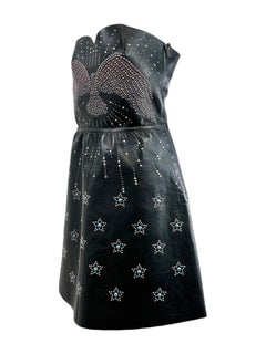 Valentino Pierpaolo Piccioli 2016 Wonder Woman black studded leather dress
