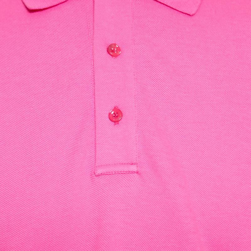 Valentino Pink Classic Pique Rockstud Untitled Polo T-Shirt M 2