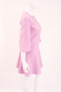 VALENTINO Pink Crepe Mini Dress