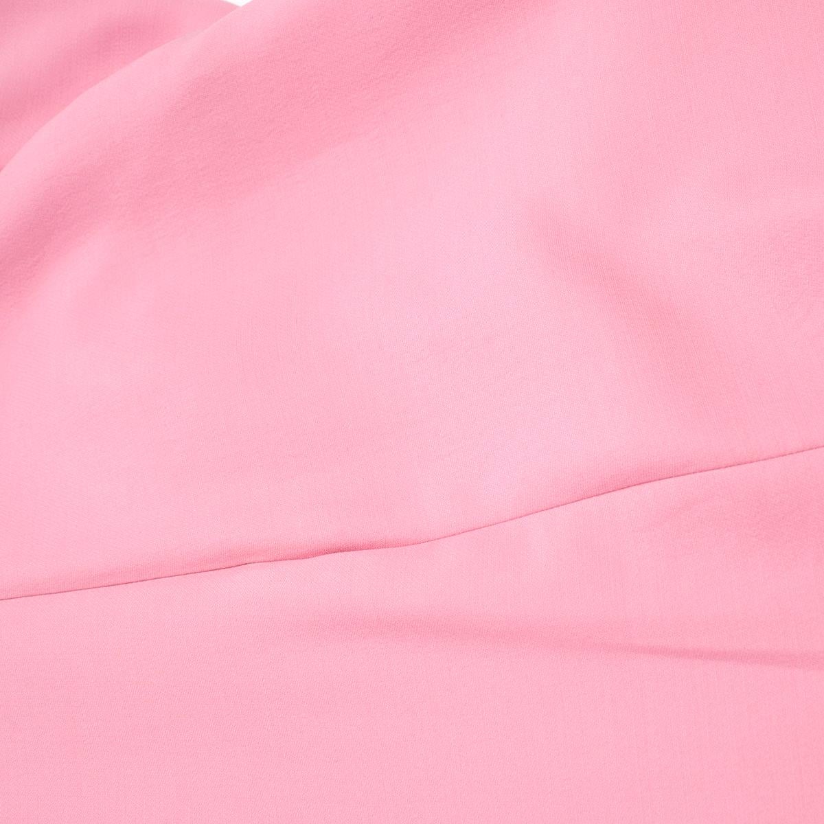 Valentino Pink Crepe Ruffle Sleeve Dress IT 42 3