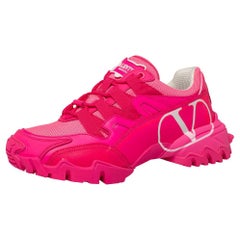 Valentino Pink Fluo CLIMBERS Sneakers Size EU 36