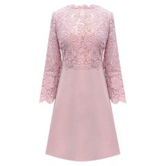 VALENTINO PINK LACE MINI DRESS Size S