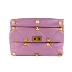 Valentino Pink Large Roman Stud Flap