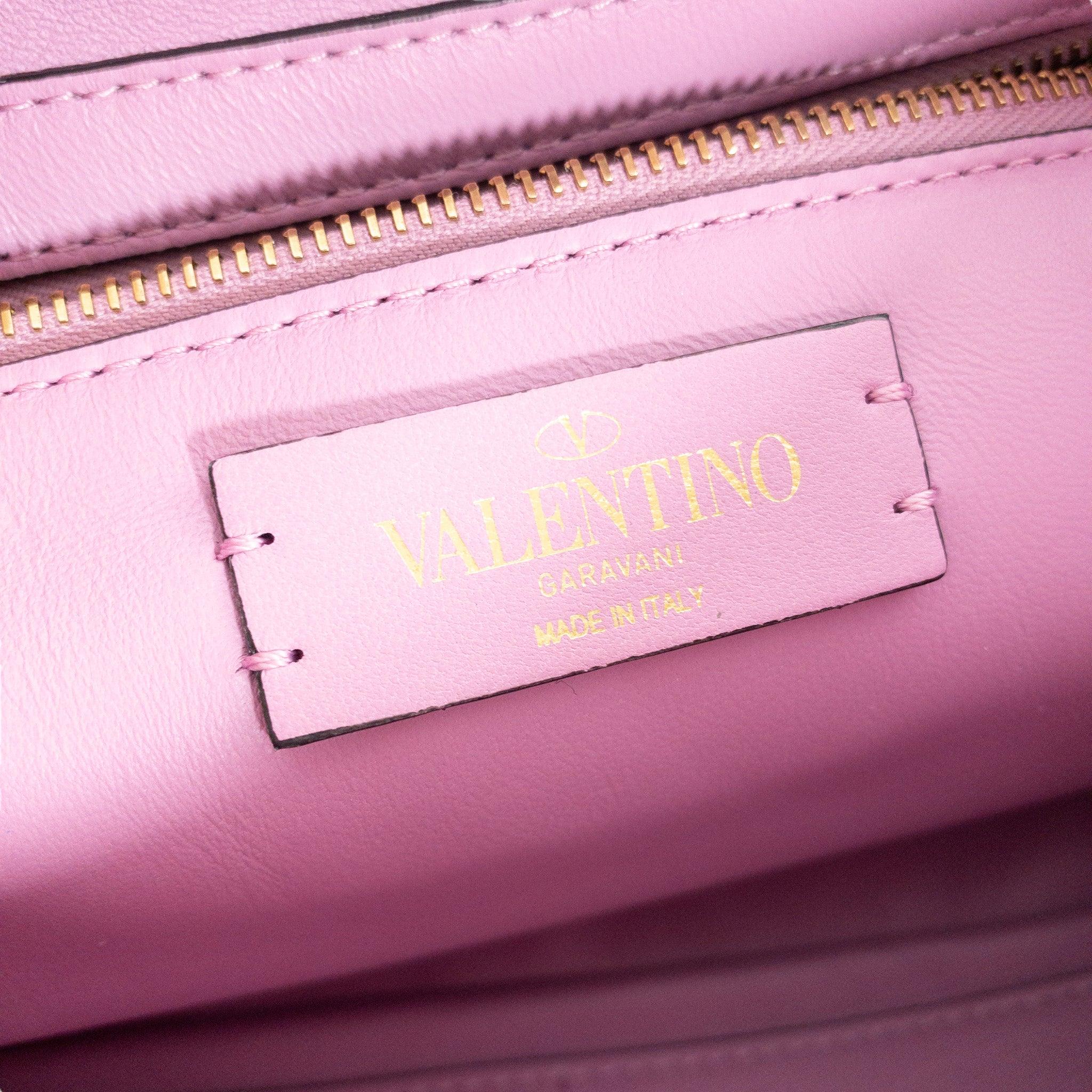 Valentino Pink Large Roman Stud Flap  For Sale 5