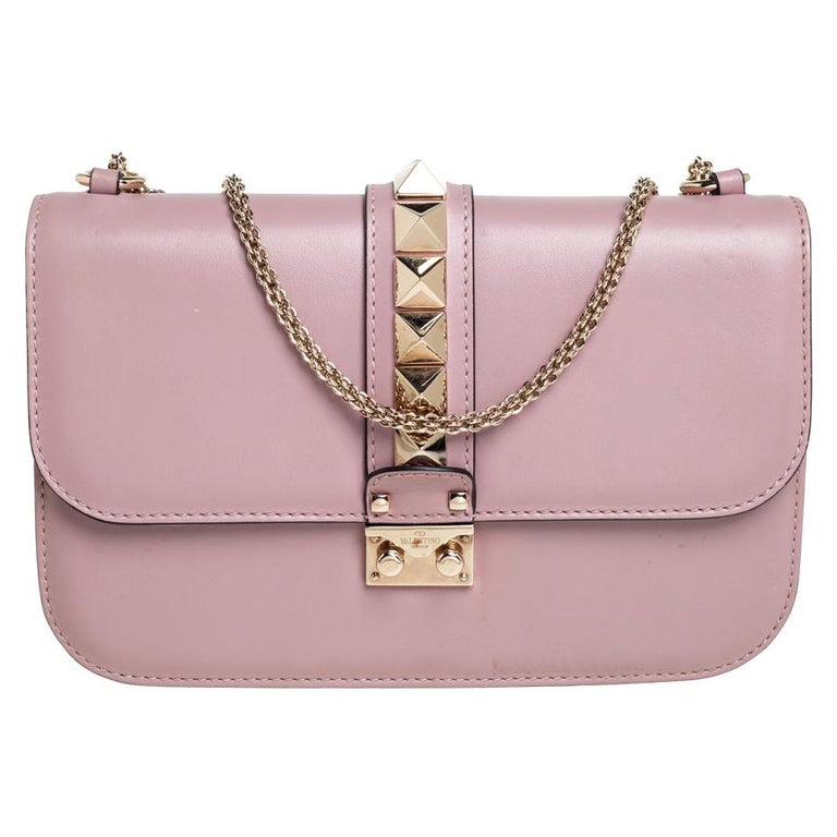 Bedøvelsesmiddel problem vedholdende Valentino Pink Leather Medium Rockstud Glam Lock Flap Bag at 1stDibs | pink  valentino bag, valentino ball bag, valentino baby pink bag