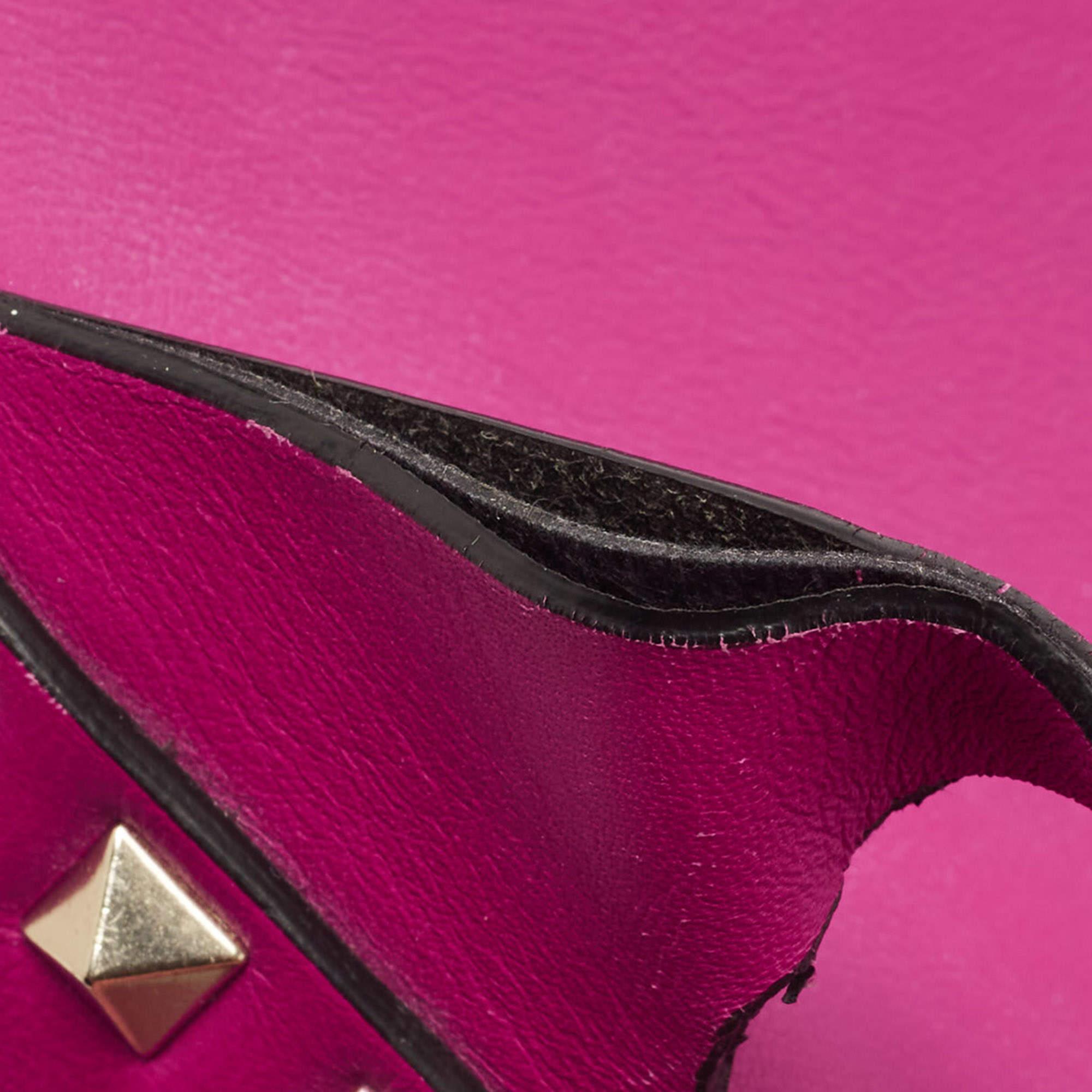 Valentino Pink Leather Mini Rockstud Backpack 13