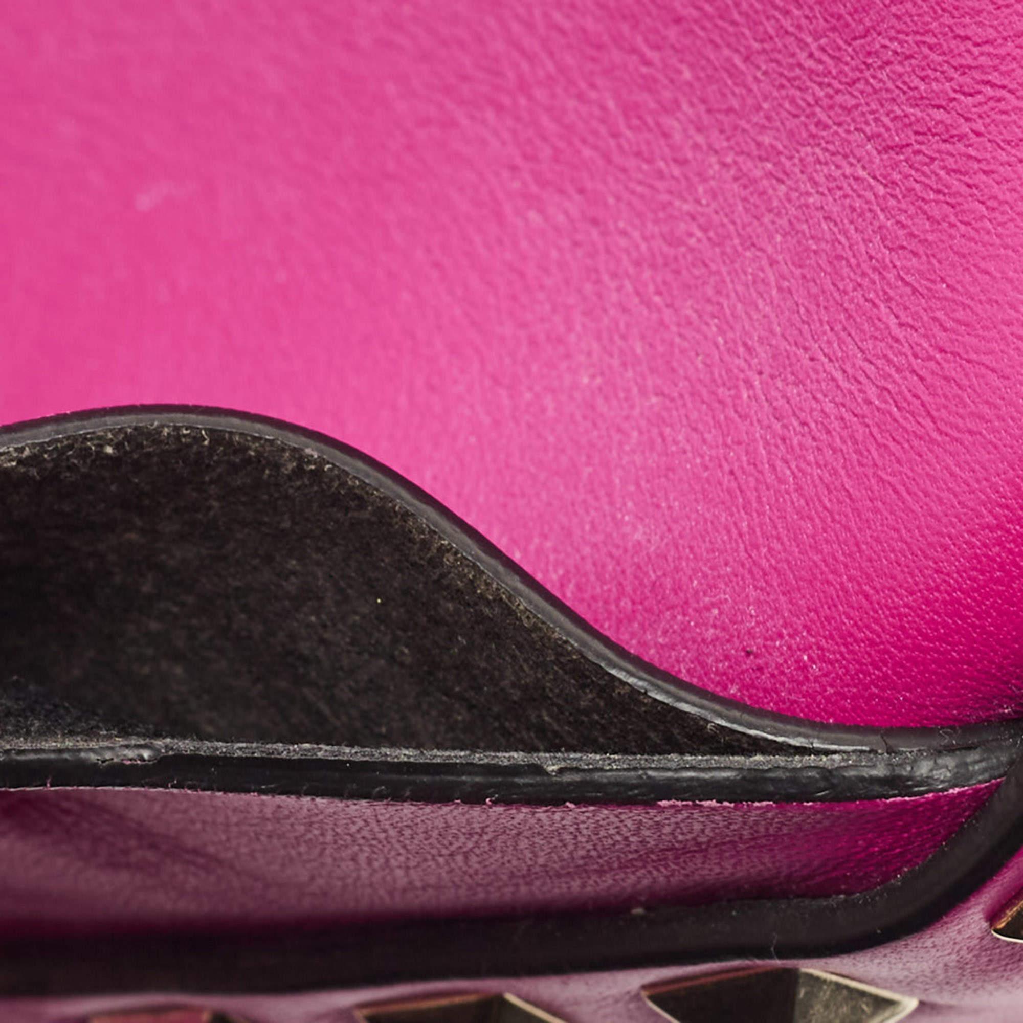 Valentino Pink Leather Mini Rockstud Backpack 4