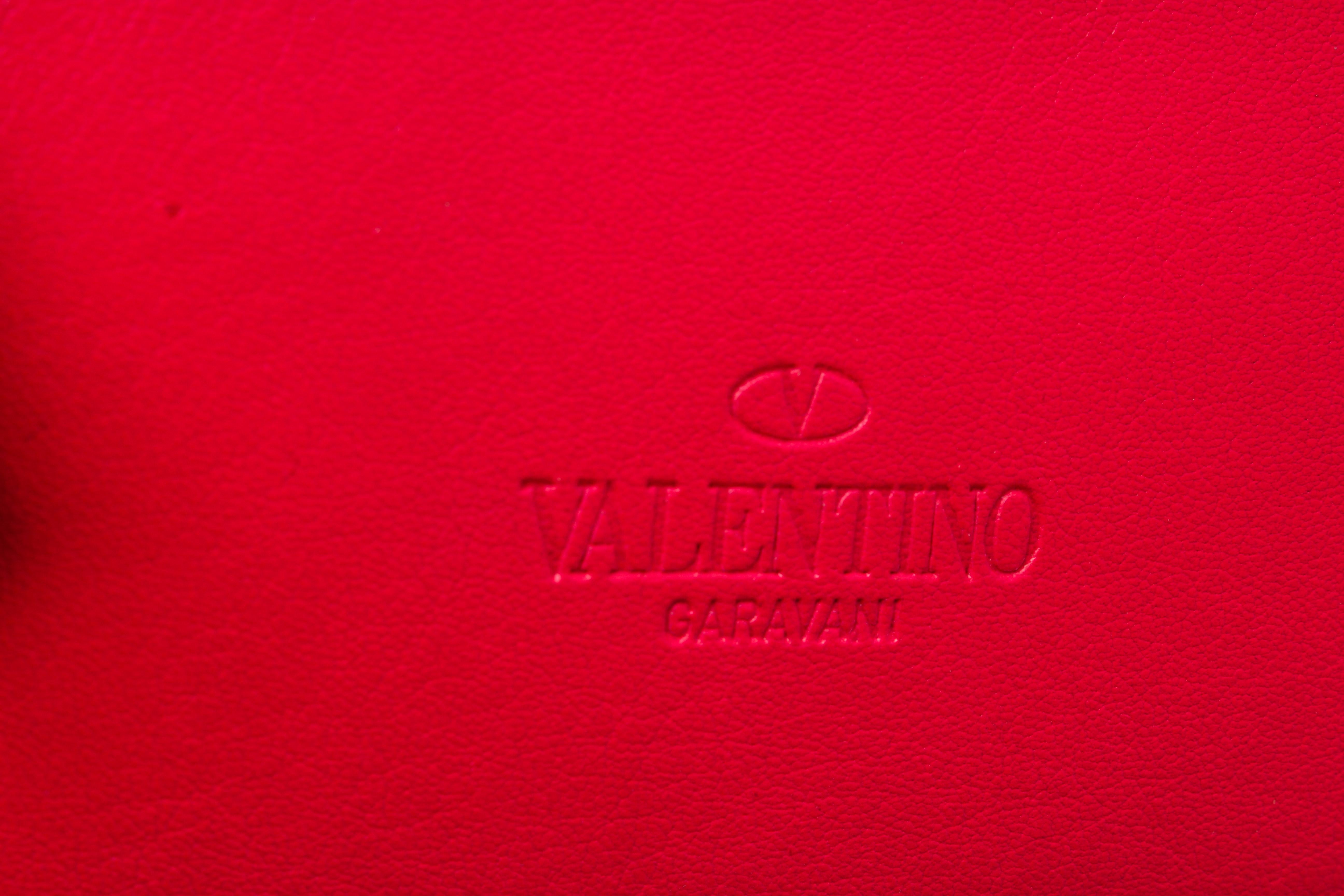 Valentino Pink Leather Rockstud Spike Waist Bag For Sale 1