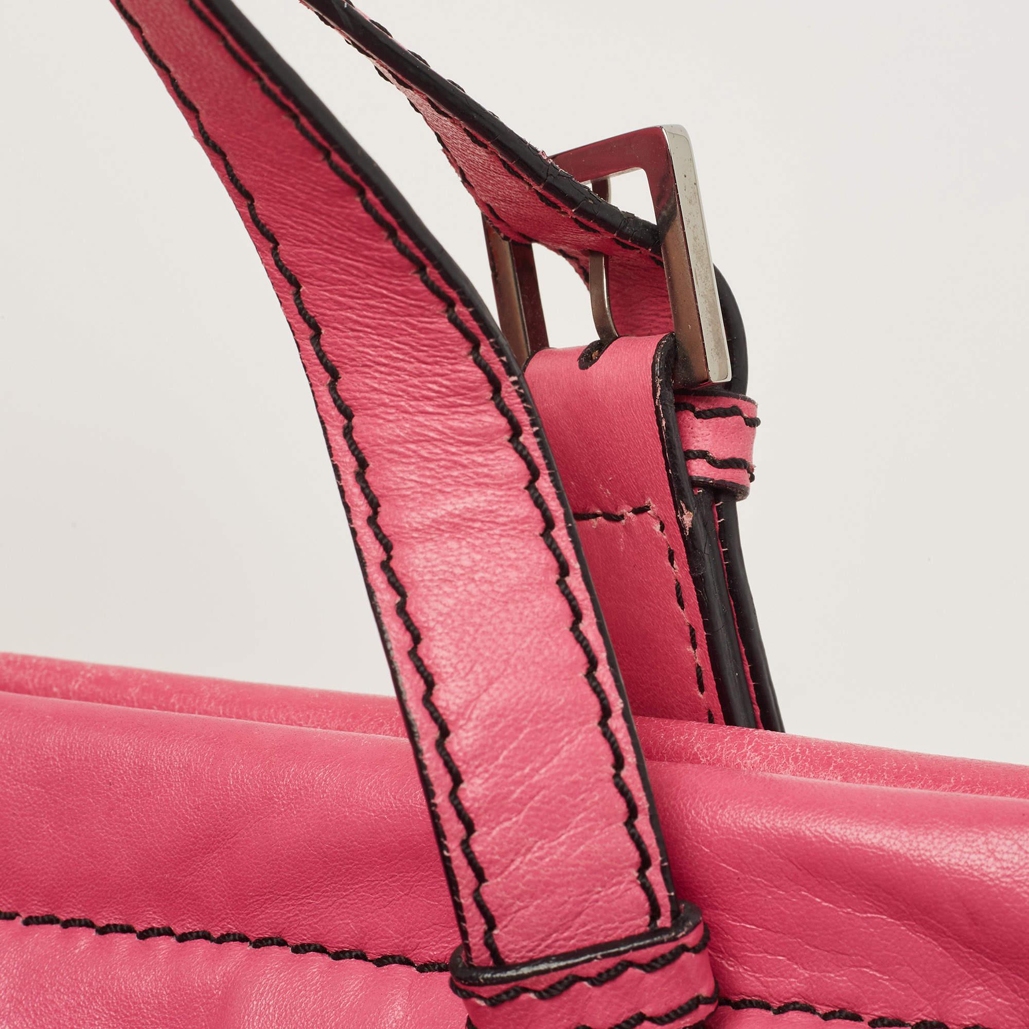 Valentino Pink Leather Tote 7