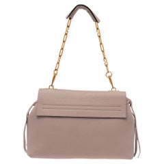 Valentino Pink Leather V Ring Shoulder Bag