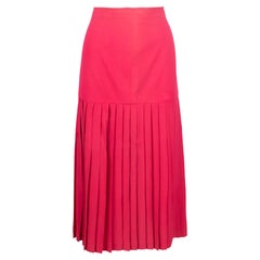 Falda plisada rosa Valentino