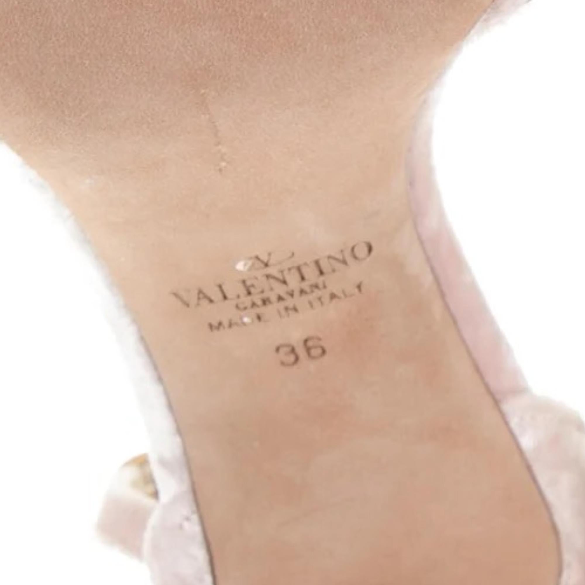 Escarpins Valentino « Orsay » à nœud imprimé rose (US 6)  IT 36) en vente 1