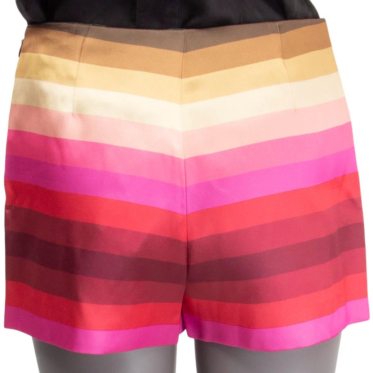 pink and white striped shorts