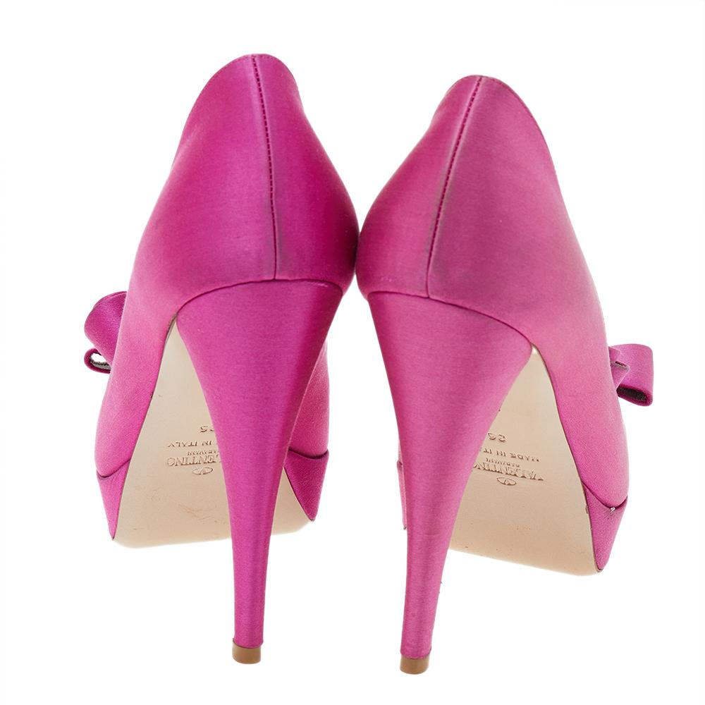 valentino pink platform heels