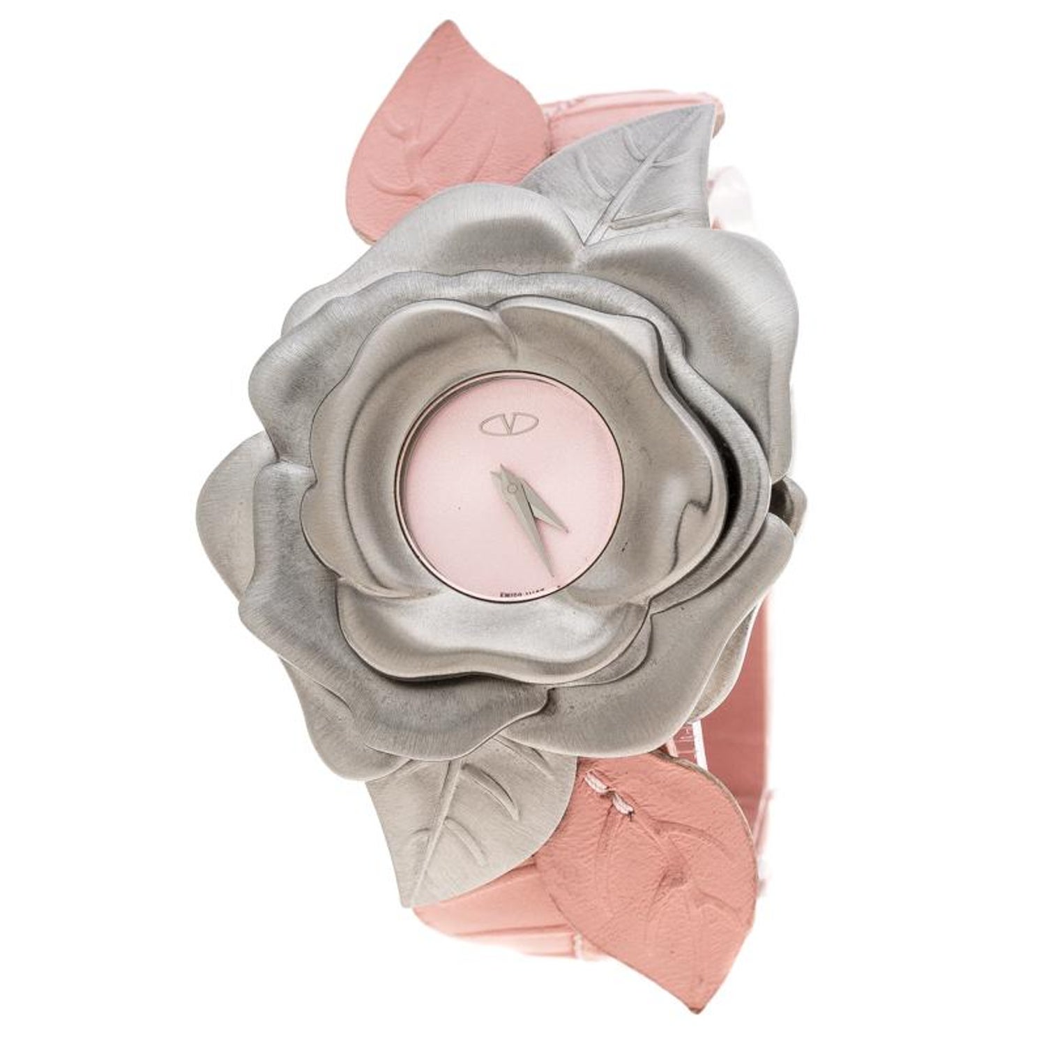 Valentino Pink Stainless Steel Flower Women's Wristwatch 44MM For Sale at  1stDibs