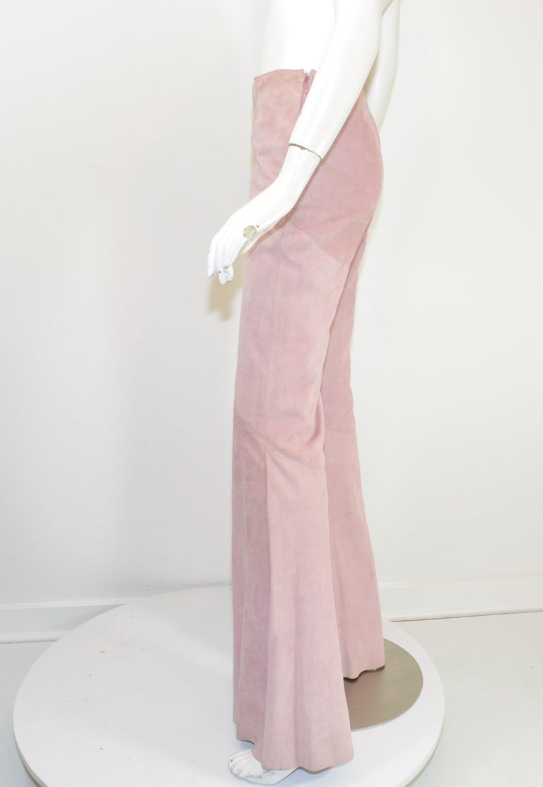 Le'Antoinette The Solara Suede Flare Pants