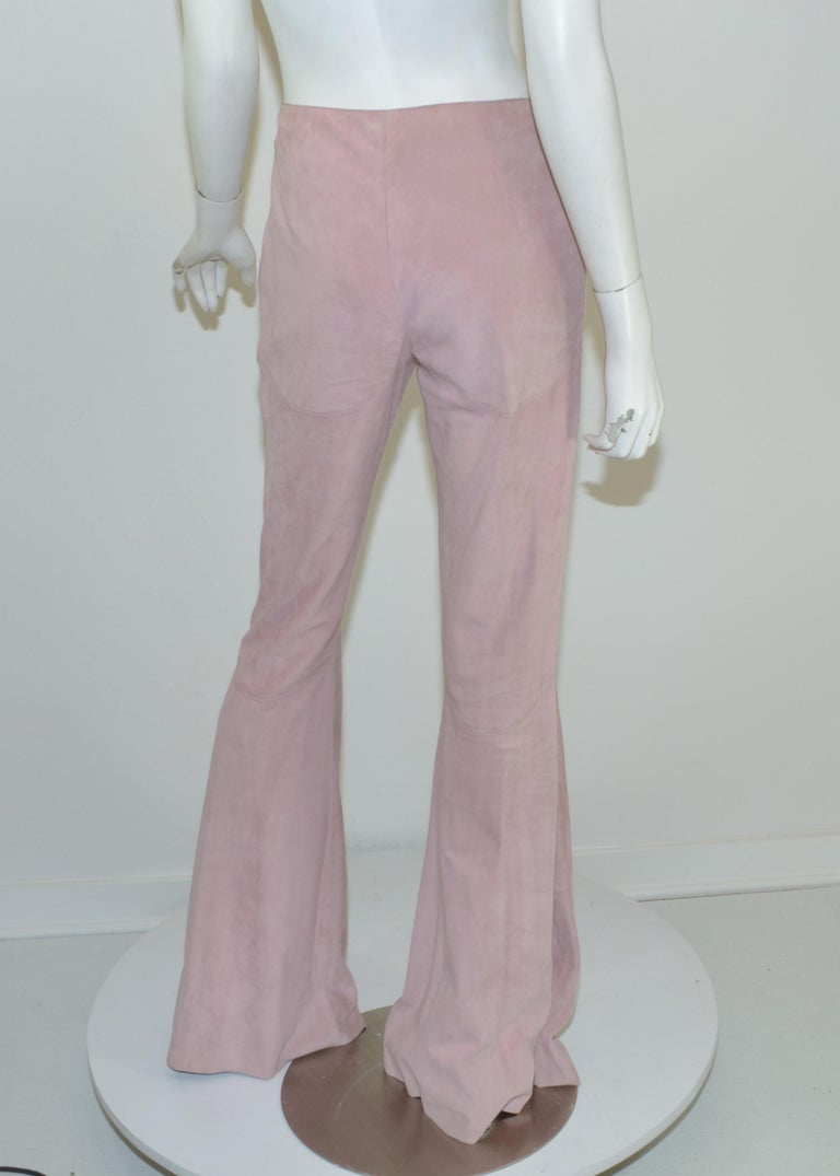 Le'Antoinette The Solara Suede Flare Pants main image 0