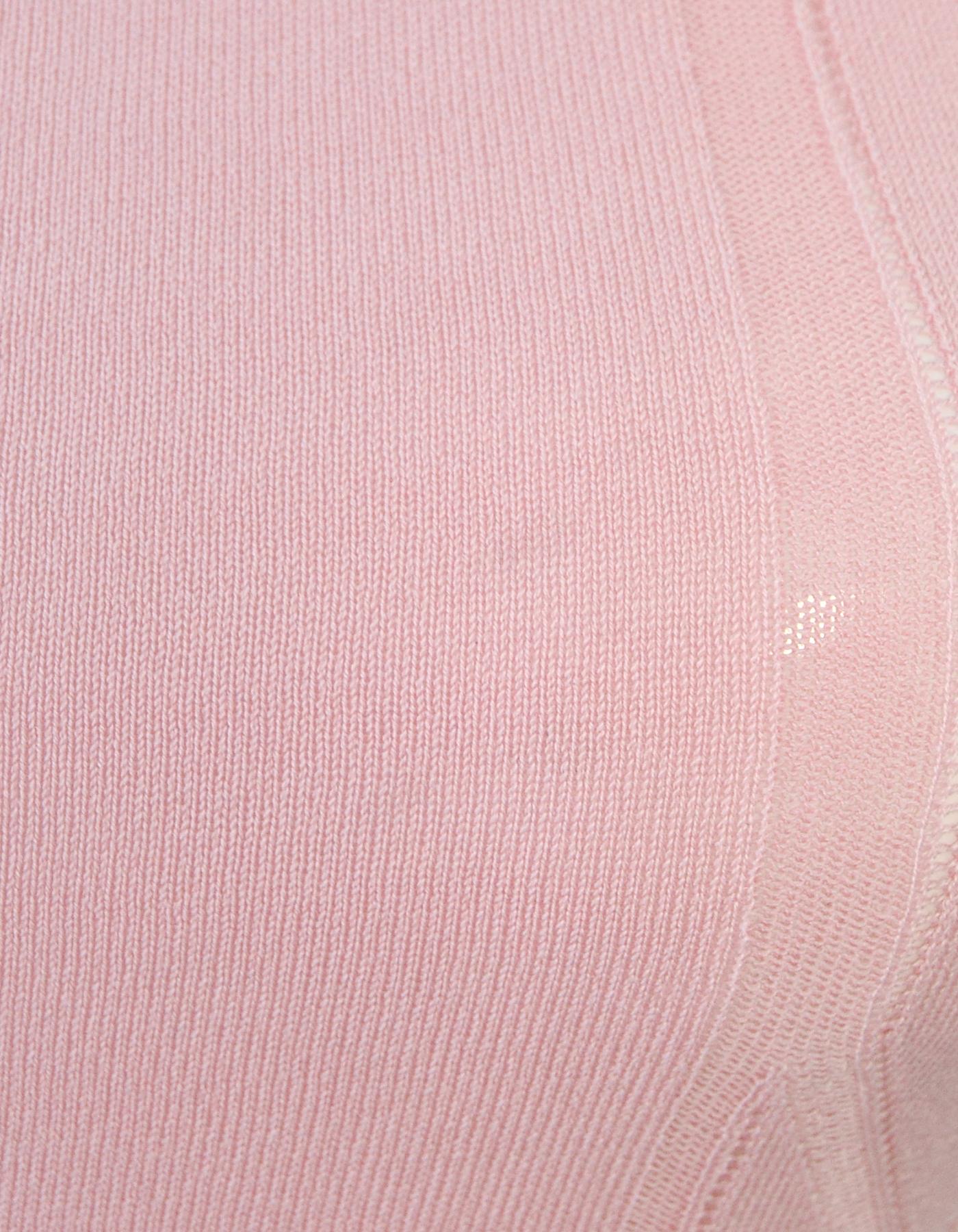 Valentino Pink Sweater Set w/ Buckle Detail sz Small In Good Condition In New York, NY