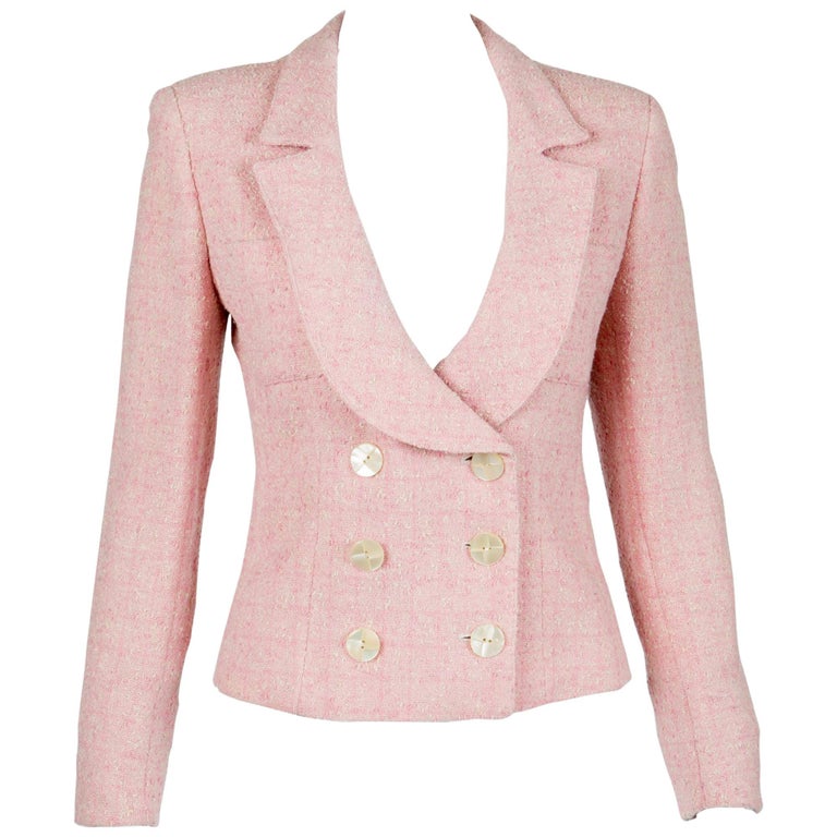 Valentino Pink Tweed Jacket For Sale at 1stDibs tweed jacket pink