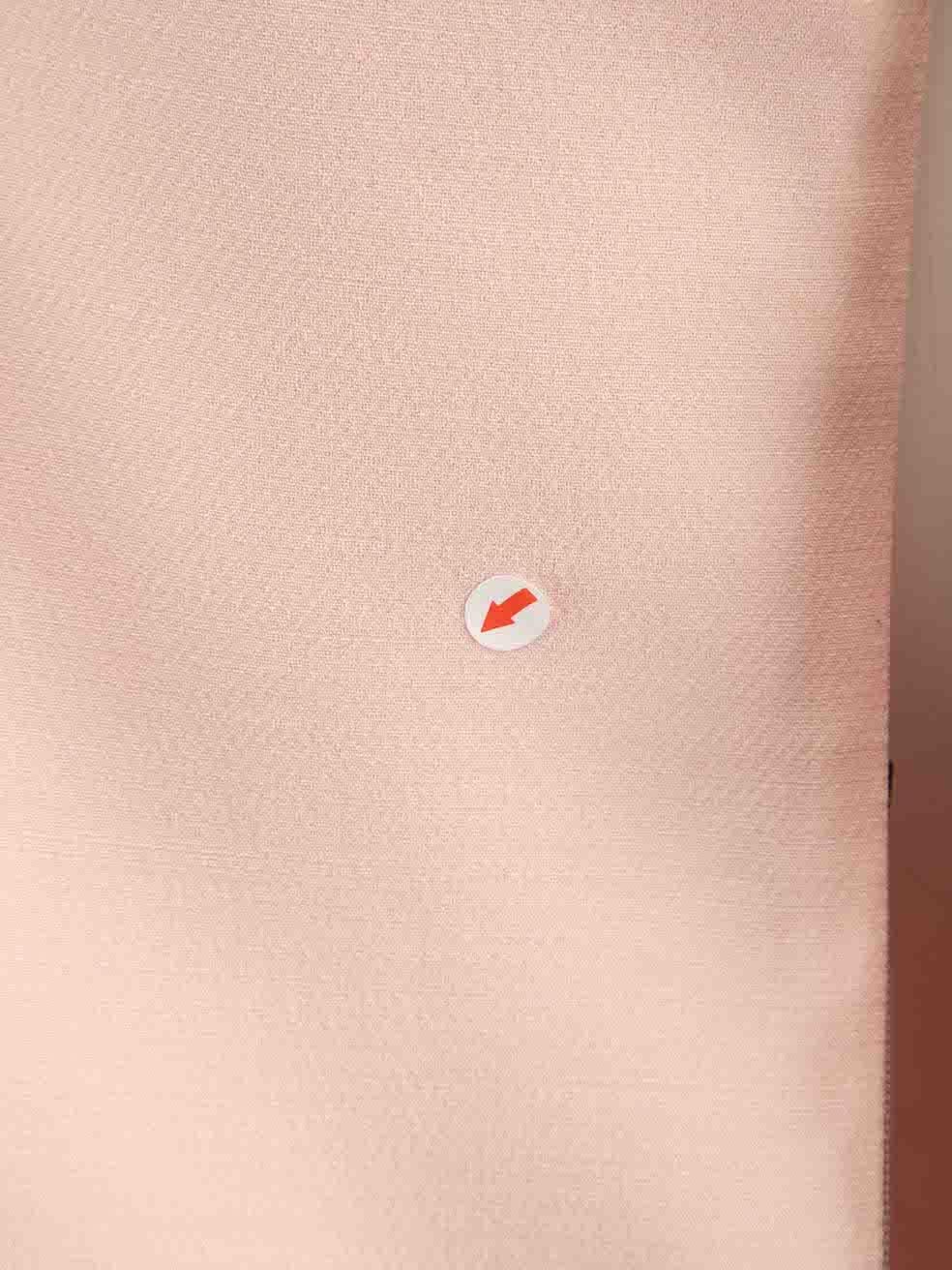 Valentino Robe à manches volantées en laine rose Taille XL Pour femmes en vente